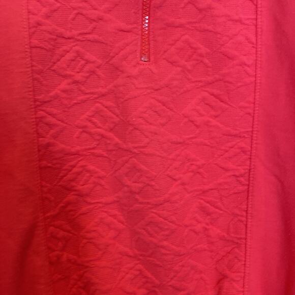 Vintage Casual Isle Women’s Partial Zip Pullover Sweatshirt Sz Sm Casual Pink - Picture 2 of 11